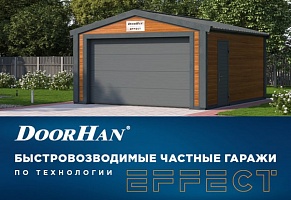 Быстровозводимые гаражи DoorHan серии EFFECT 26 Light