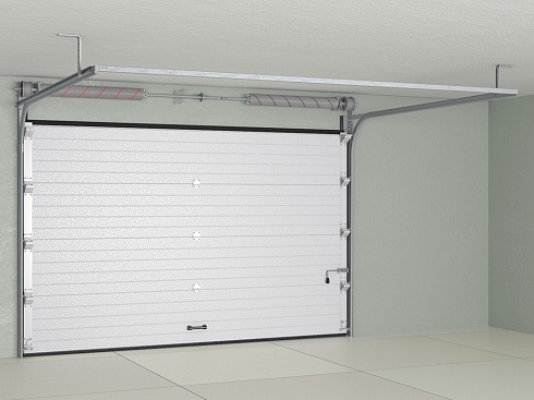 Гаражные секционные ворота DoorHan Rsd02alu из алюминиевых сэндвич-панелей с торсионным механизмом
